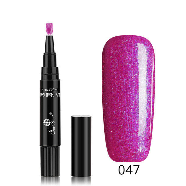 3 In 1 Gel Nail Varnish Pen Glitter One Step Nail Art Gel Polish Hybrid 3 In 1 Gel Nail Varnish Pen Glitter One Step Nail Art Gel Polish Hybrid